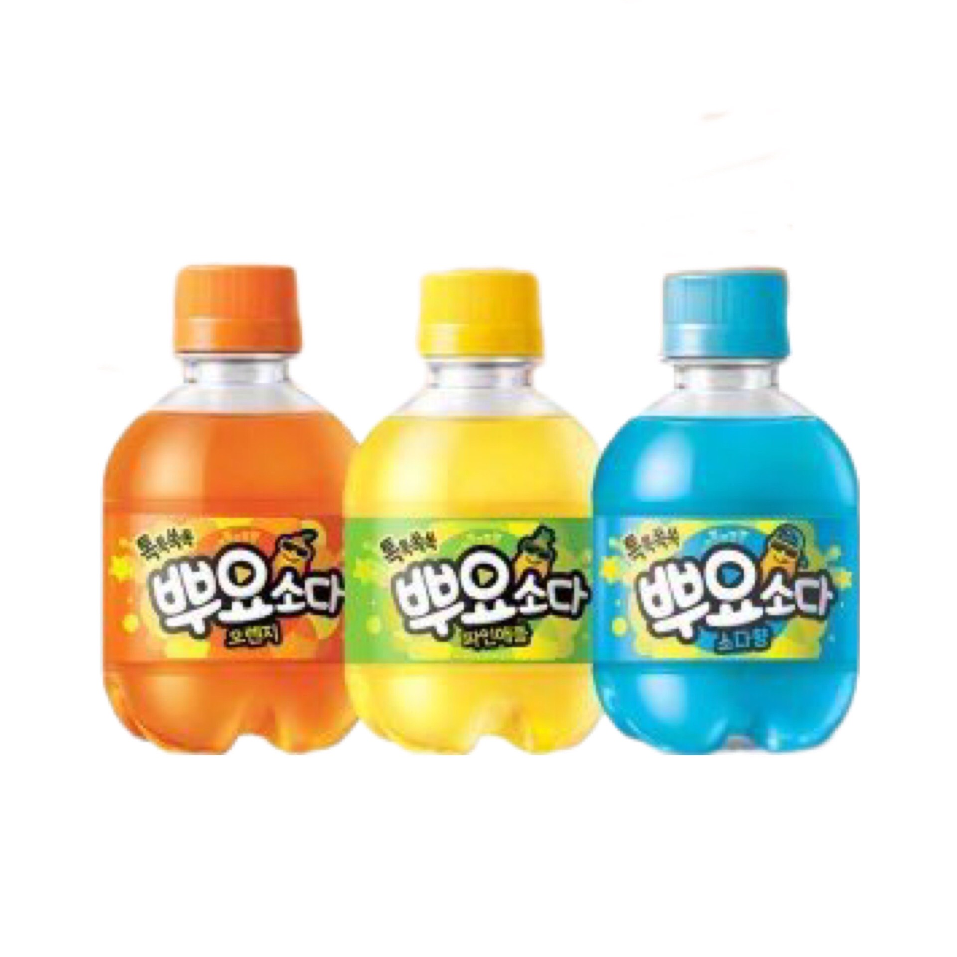 Nước Soda Puyo Hương vị Nguyên bản/ Dứa/ Cam 245ml